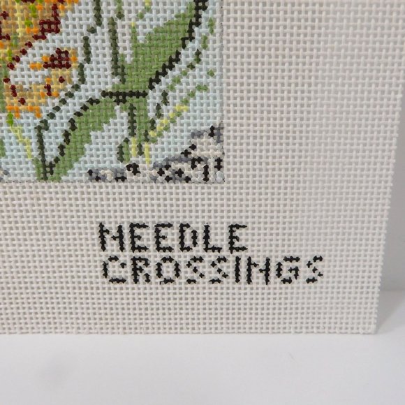 New Seahorse Ocean Scene Needlepoint Canvas Needle Crossings Hand Painted Beach - Picture 3 of 4